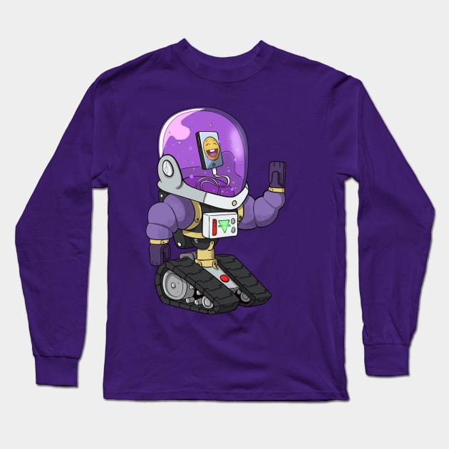 Tiny Hats Space Robot "Fone-Bot" Long Sleeve T-Shirt by hiwez